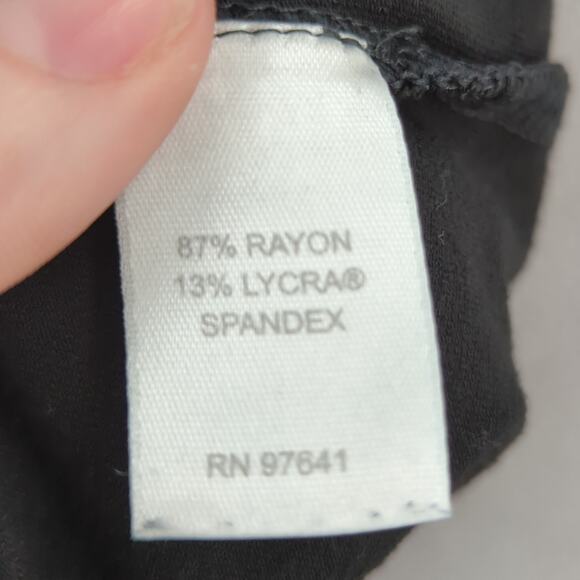 J Jill Pants Womens Large Black Barely Bootcut Smooth Fit Pull On Workwear - Picture 7 of 8